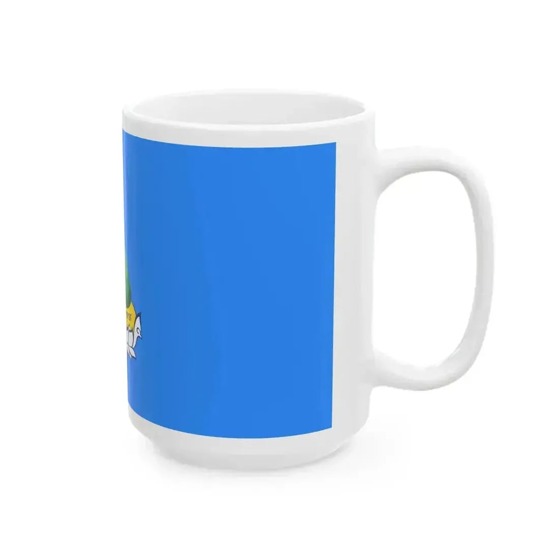 Flag of Chingeltei district Ulaanbaatar (Mongolia) White Coffee Mug - Go Mug Yourself