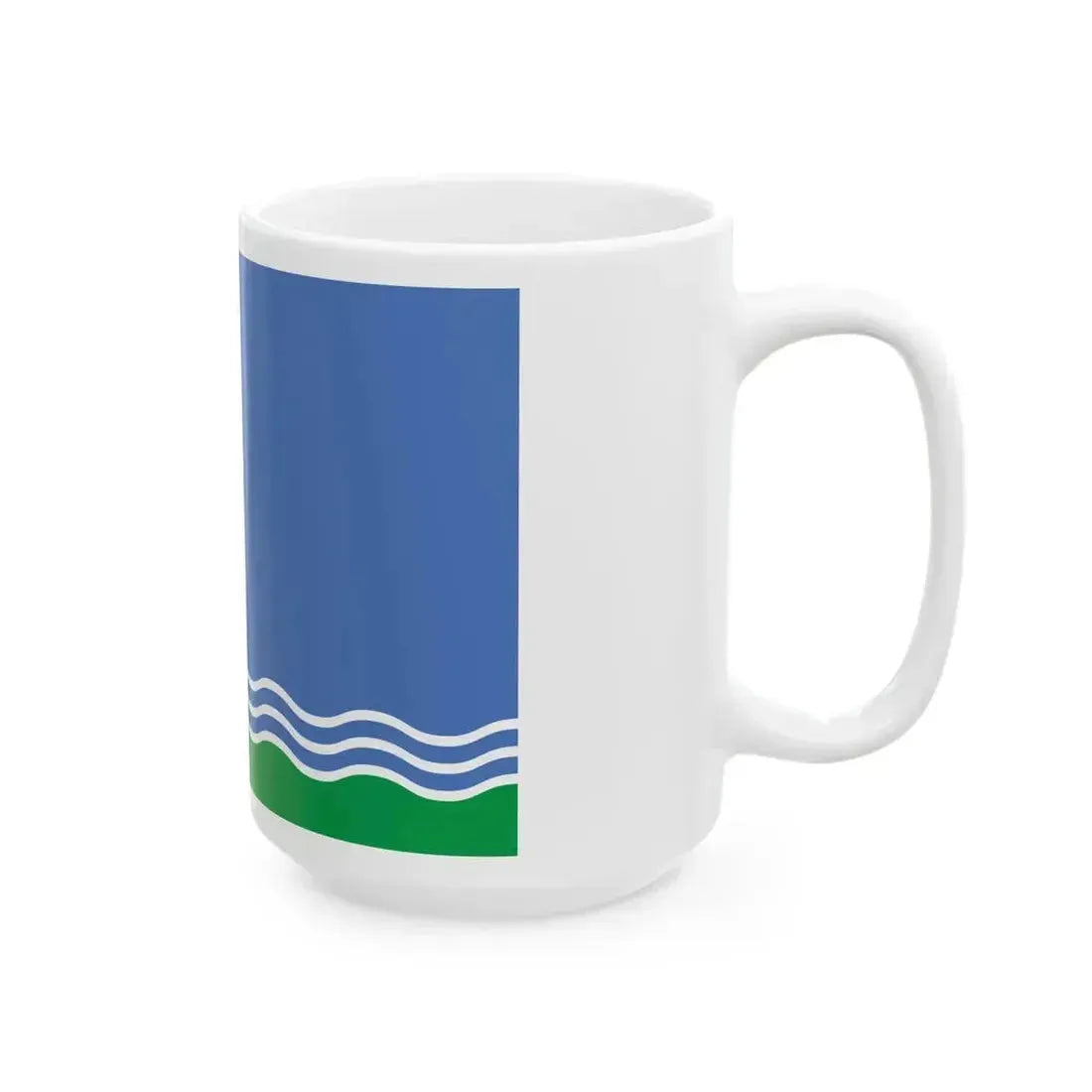 Flag of Chishminsky rayon (Russia) White Coffee Mug - Go Mug Yourself