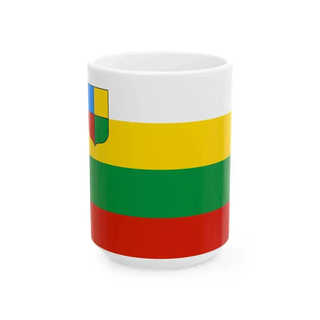 Flag of Chitinsky rayon 2014 (Russia) White Coffee Mug 15oz - Go Mug Yourself