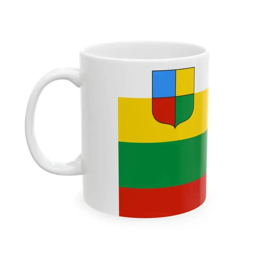 Flag of Chitinsky rayon 2014 (Russia) White Coffee Mug - Go Mug Yourself