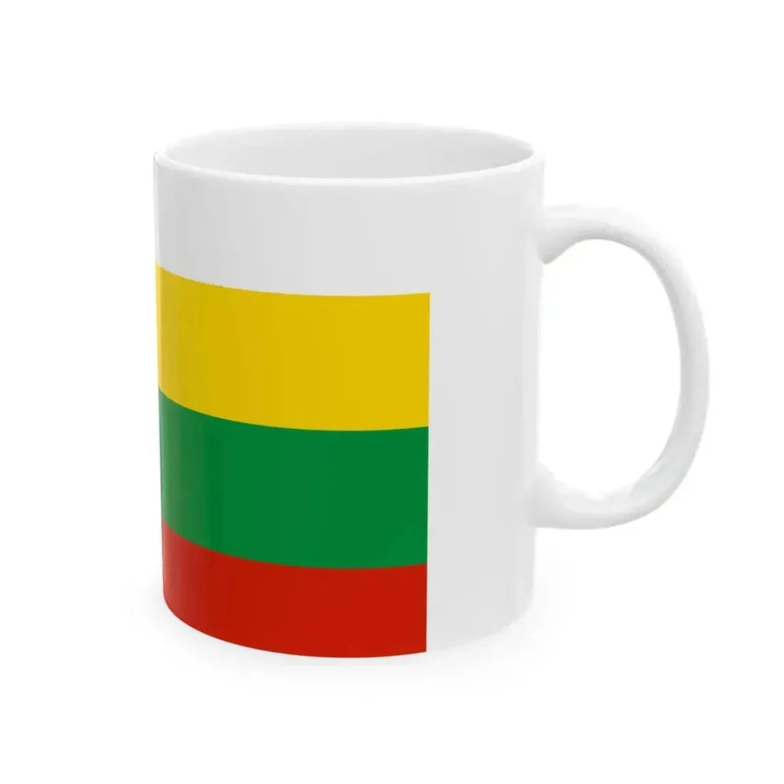 Flag of Chitinsky rayon 2014 (Russia) White Coffee Mug - Go Mug Yourself