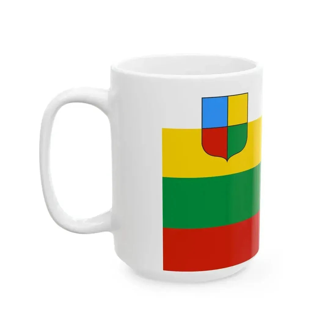 Flag of Chitinsky rayon 2014 (Russia) White Coffee Mug - Go Mug Yourself