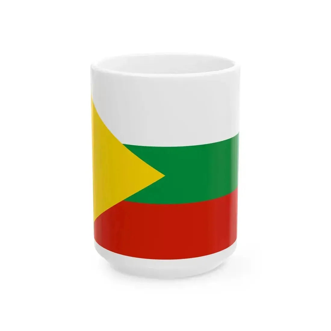 Flag of Chitinsky rayon 2016 (Russia) White Coffee Mug 15oz - Go Mug Yourself