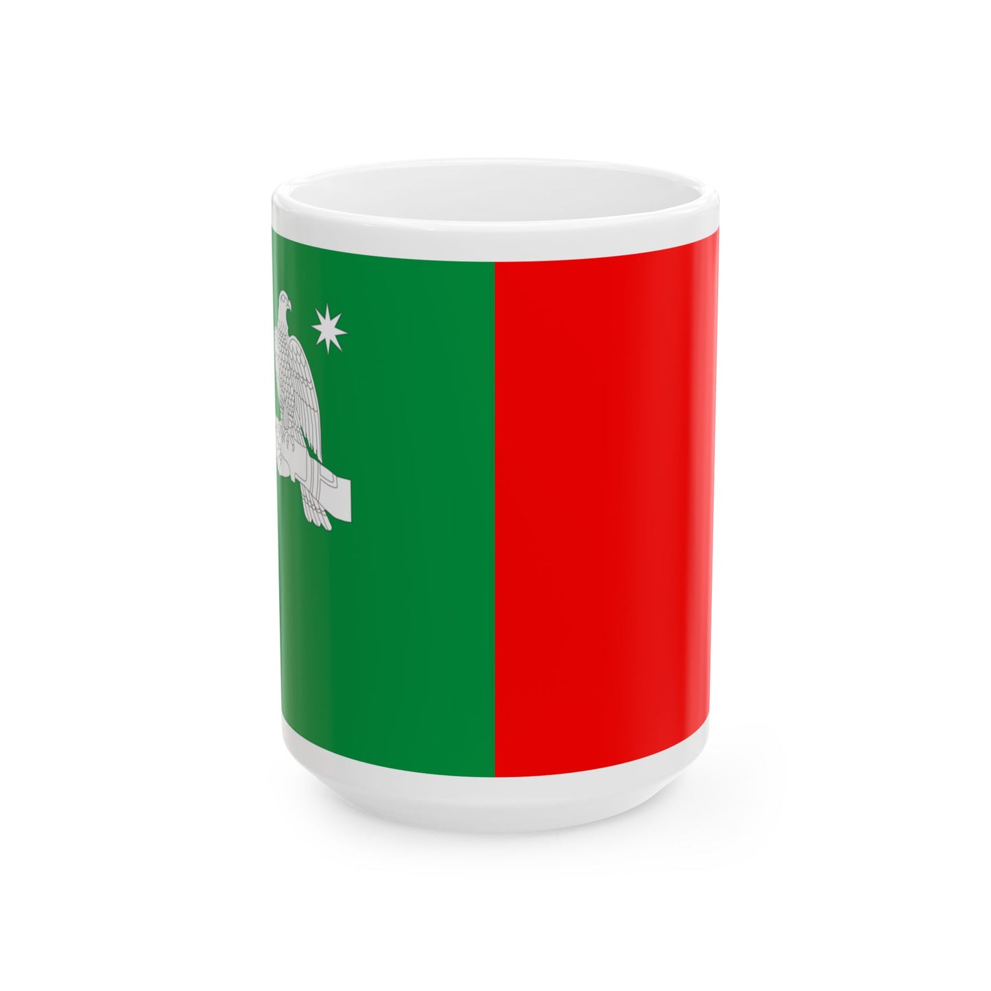 Flag of Chokhatauri Municipality (Georgia) White Coffee Mug-15oz-Go Mug Yourself