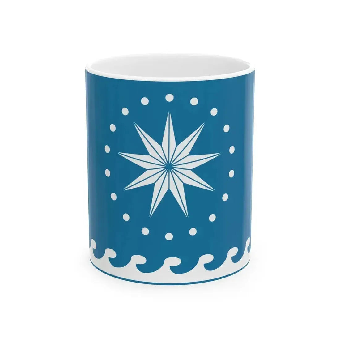 Flag of Cholpon-Ata (Kyrgyzstan) White Coffee Mug 11oz - Go Mug Yourself