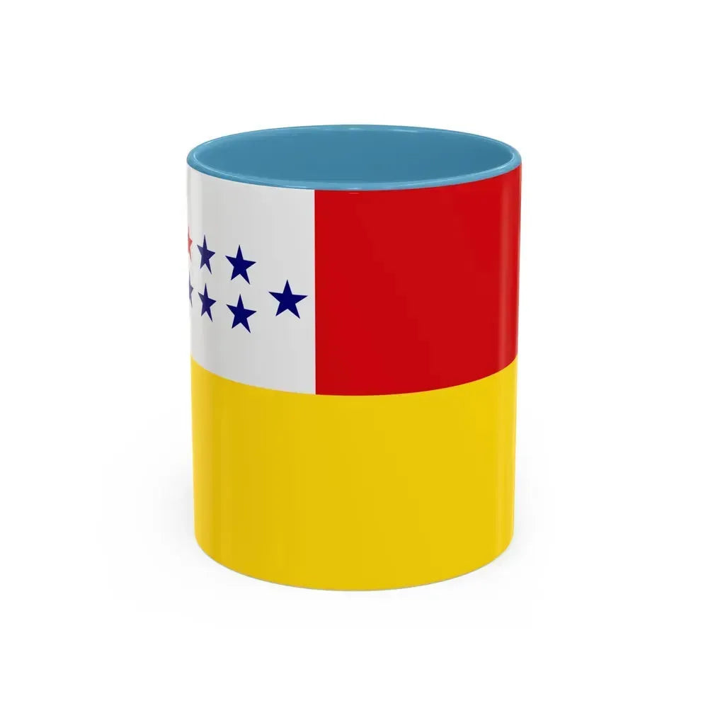 Flag of Chone Ecuador - Accent Coffee Mug 11oz Light Blue - Go Mug Yourself