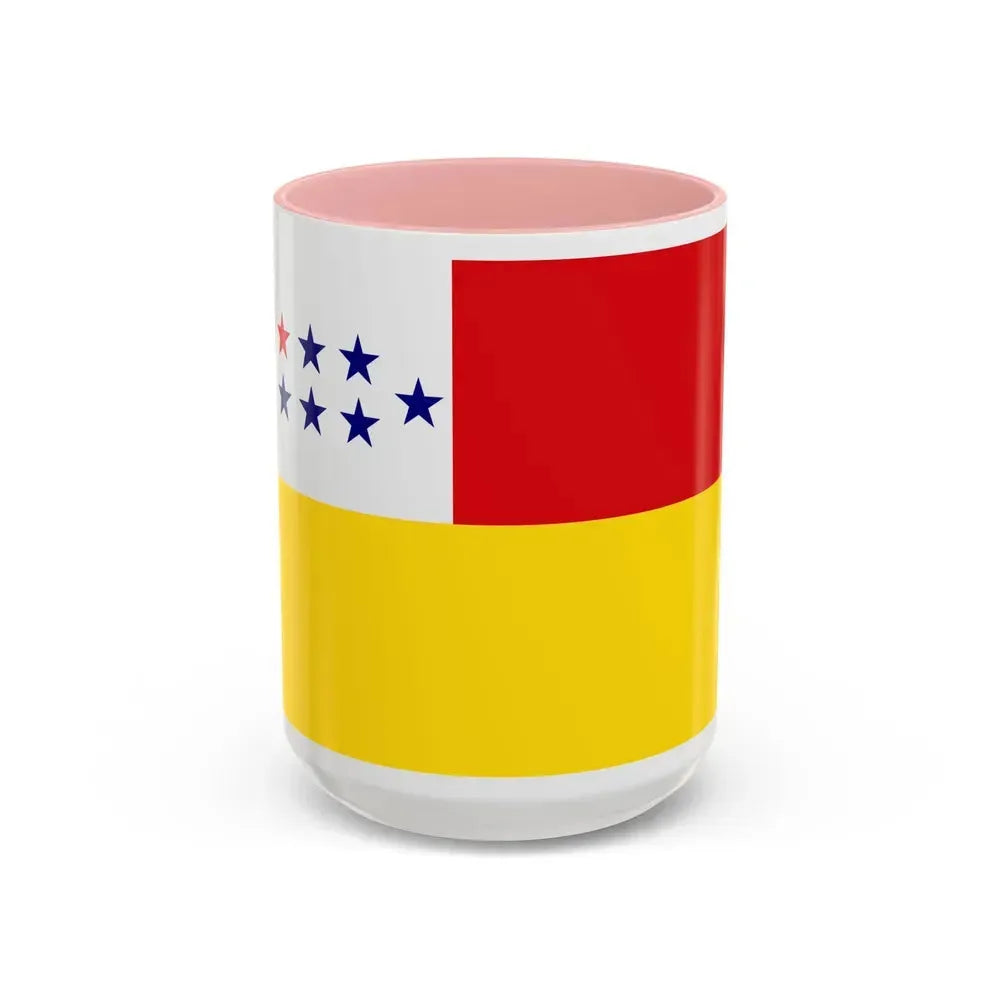 Flag of Chone Ecuador - Accent Coffee Mug 15oz Pink - Go Mug Yourself