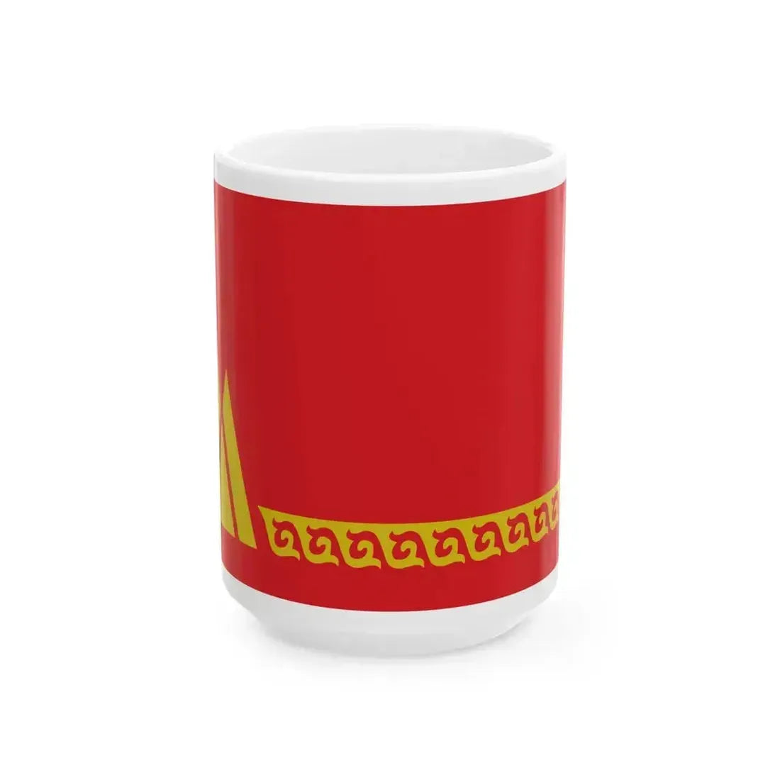 Flag of Chong-Alay District (Kyrgyzstan) White Coffee Mug 15oz - Go Mug Yourself