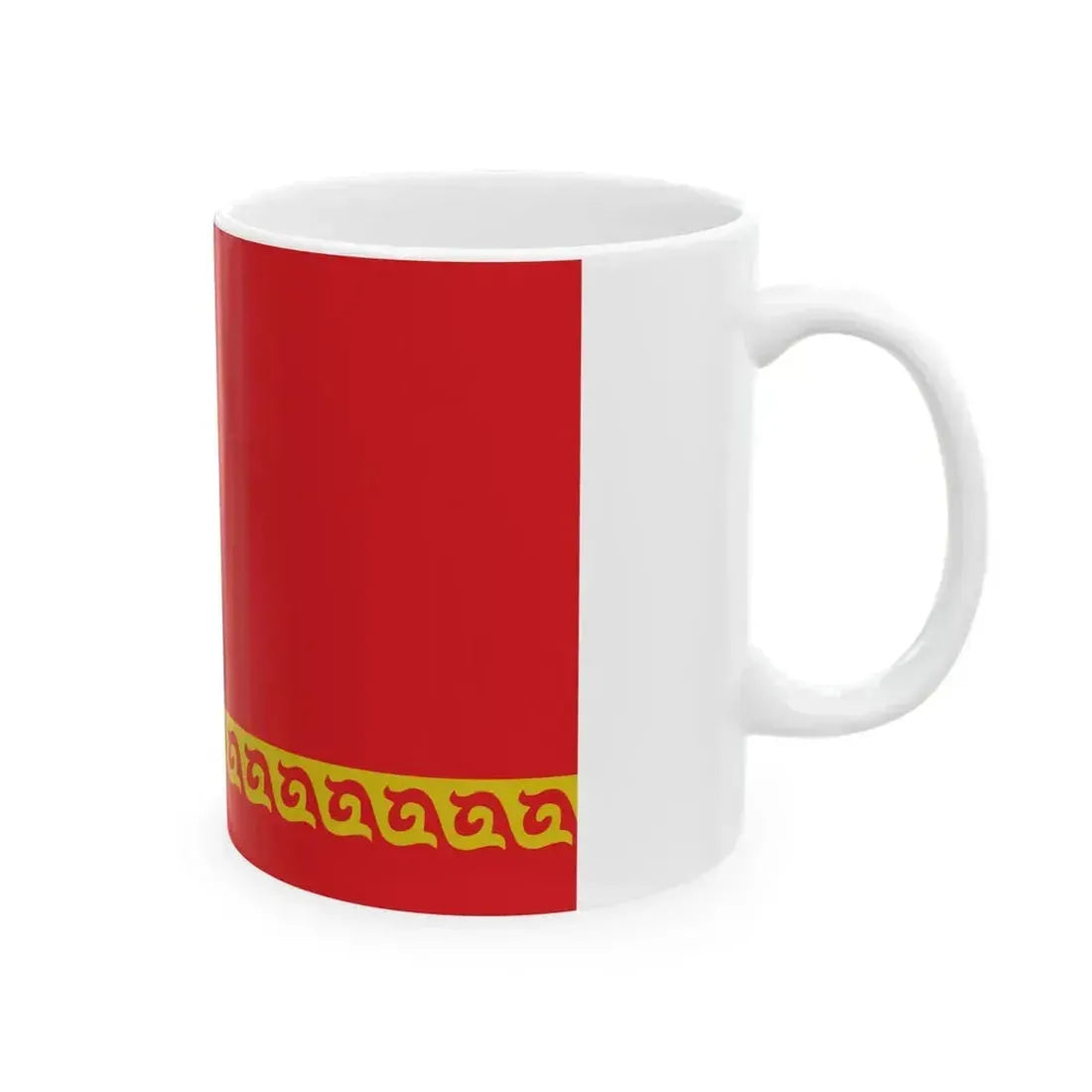 Flag of Chong-Alay District (Kyrgyzstan) White Coffee Mug - Go Mug Yourself