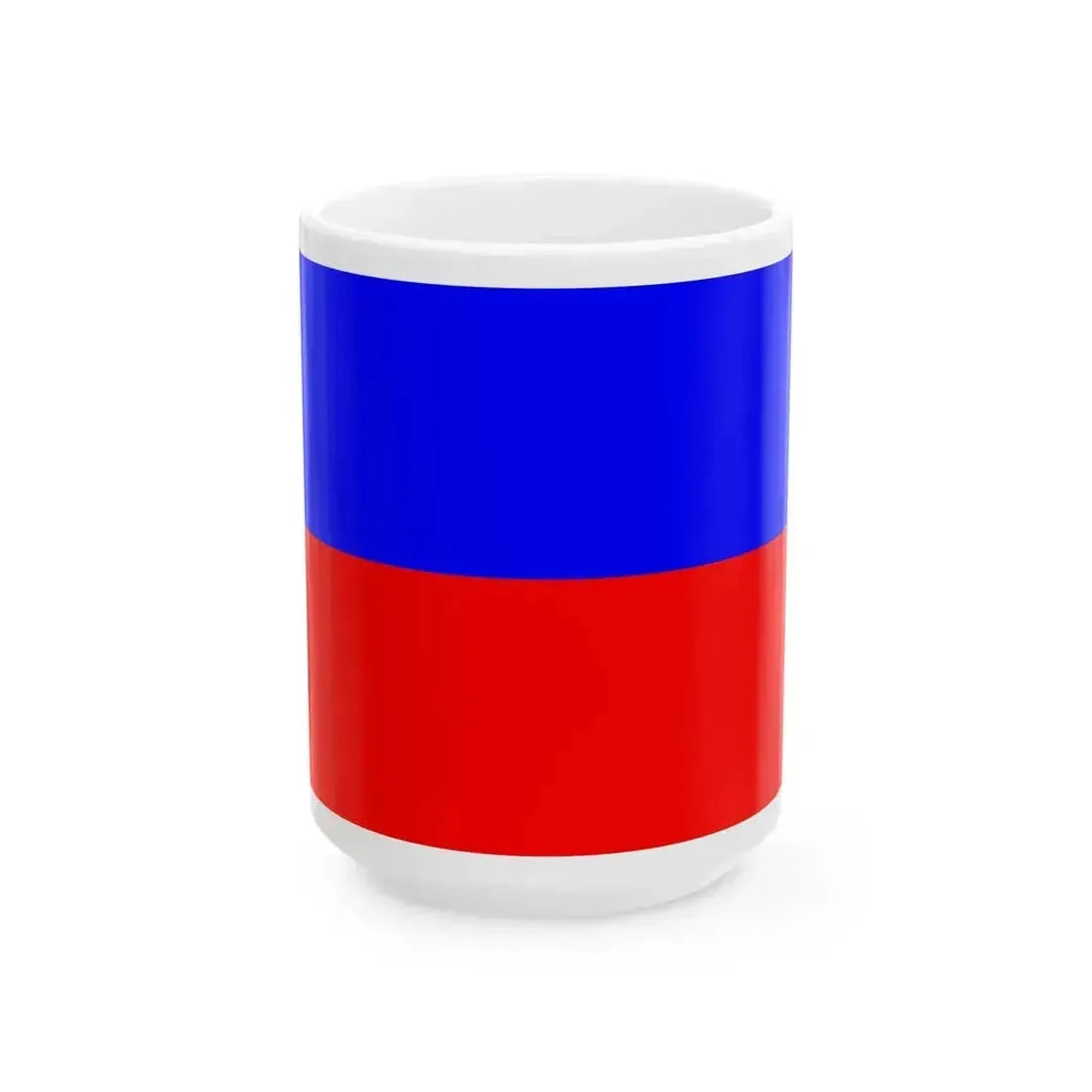 Flag of Chorzow Poland (Poland) White Coffee Mug 15oz - Go Mug Yourself