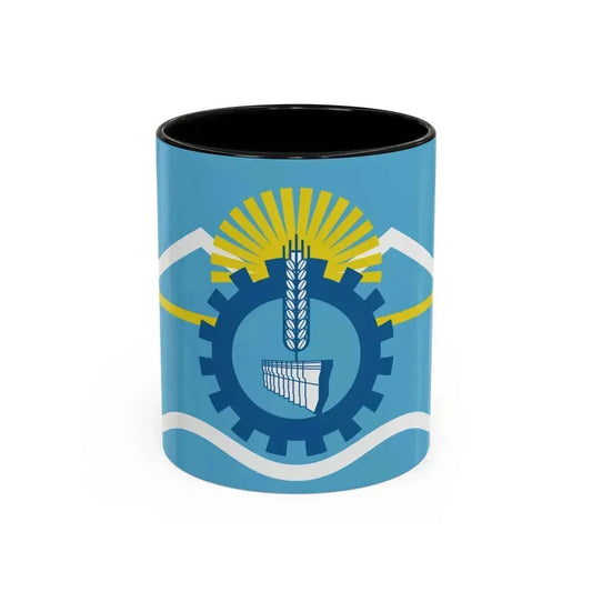 Flag of Chubut Province Argentina - Accent Coffee Mug 11oz Black - Go Mug Yourself