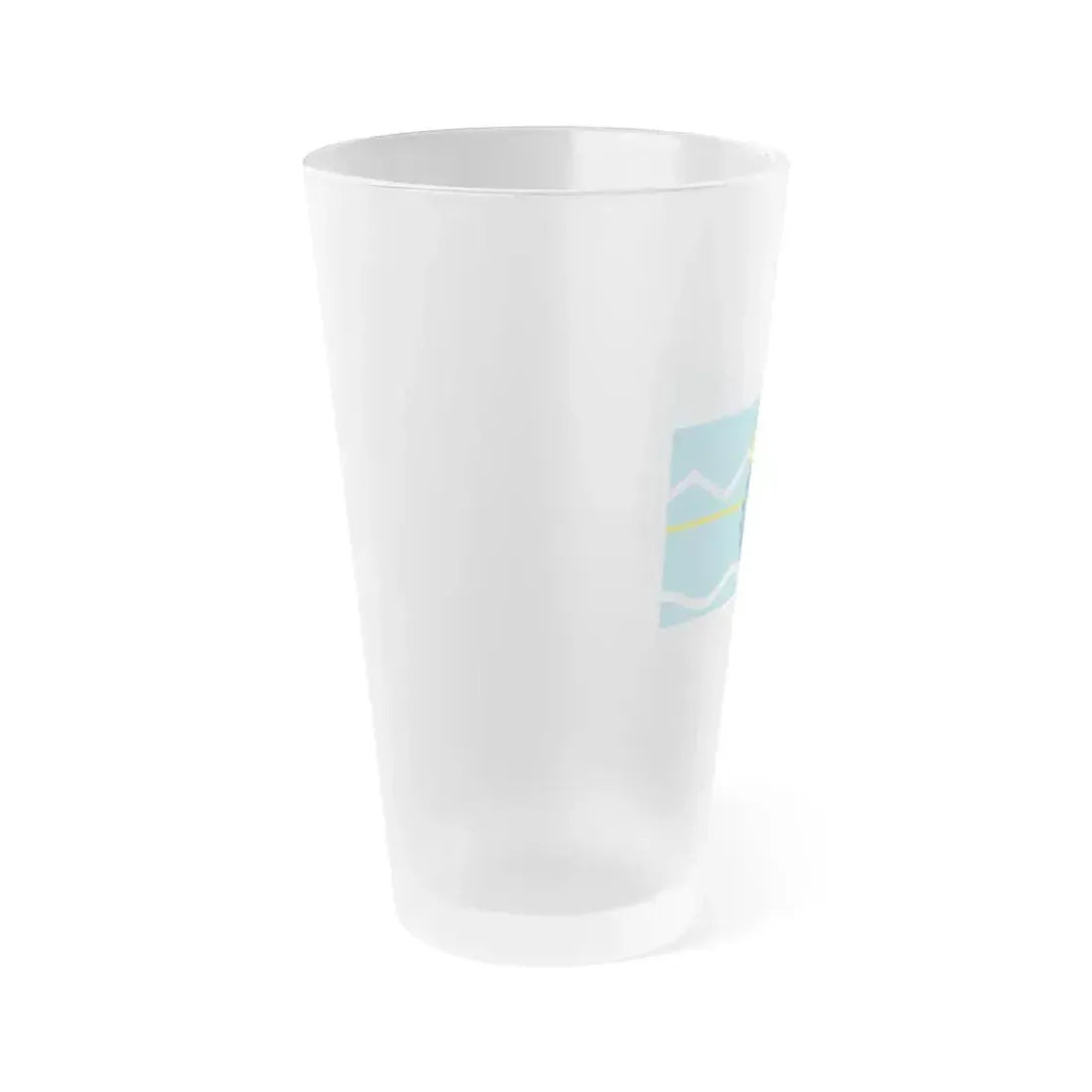 Flag of Chubut Province Argentina - Frosted Pint Glass 16oz - Go Mug Yourself