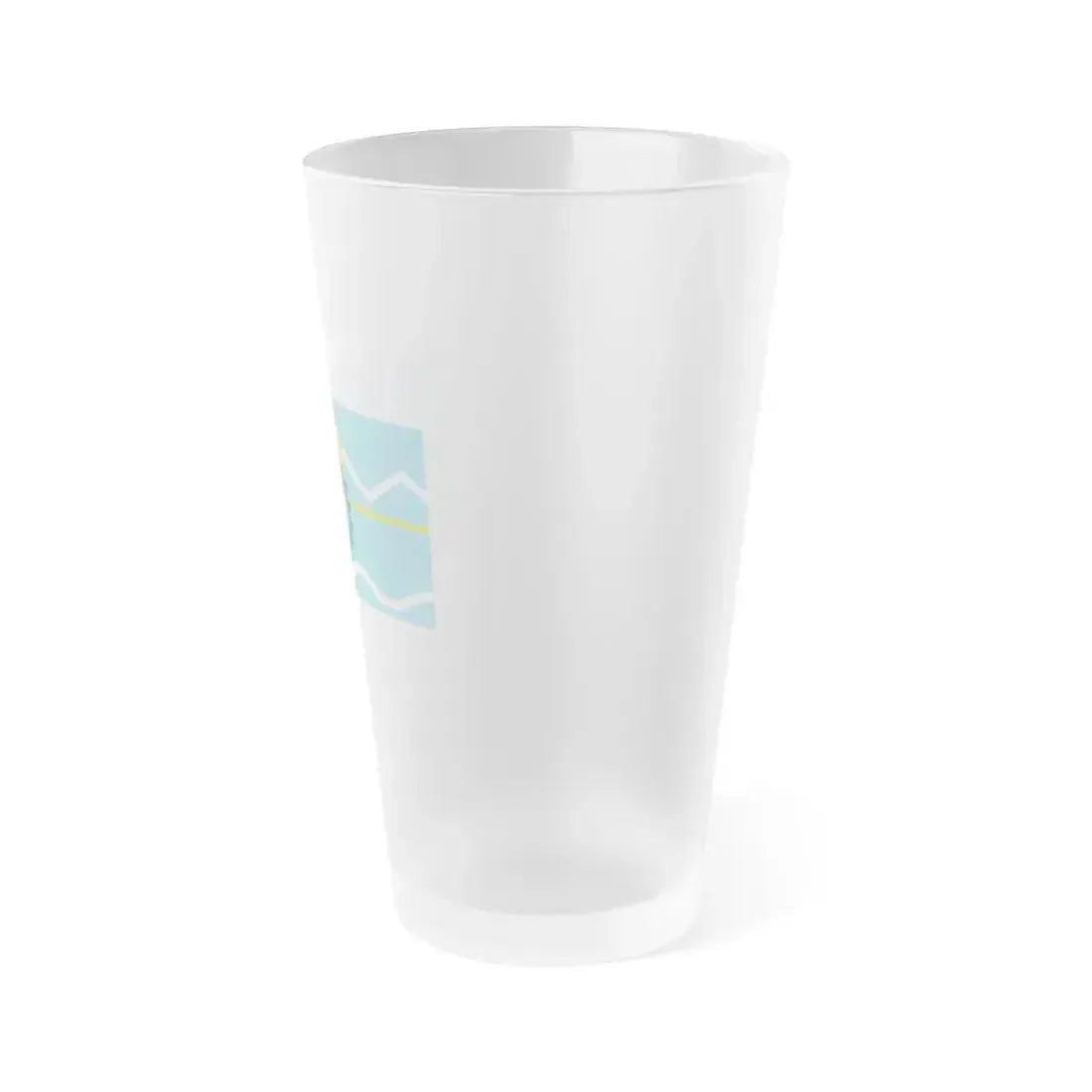 Flag of Chubut Province Argentina - Frosted Pint Glass 16oz - Go Mug Yourself