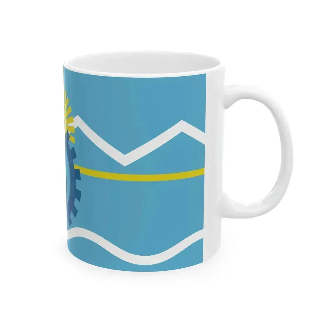 Flag of Chubut Province Argentina - White Coffee Mug - Go Mug Yourself