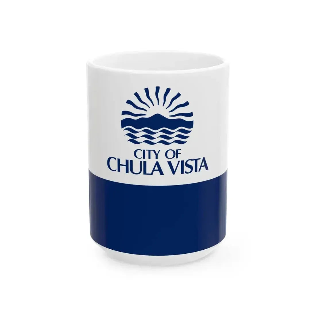 Flag of Chula Vista California (United States) White Coffee Mug 15oz - Go Mug Yourself