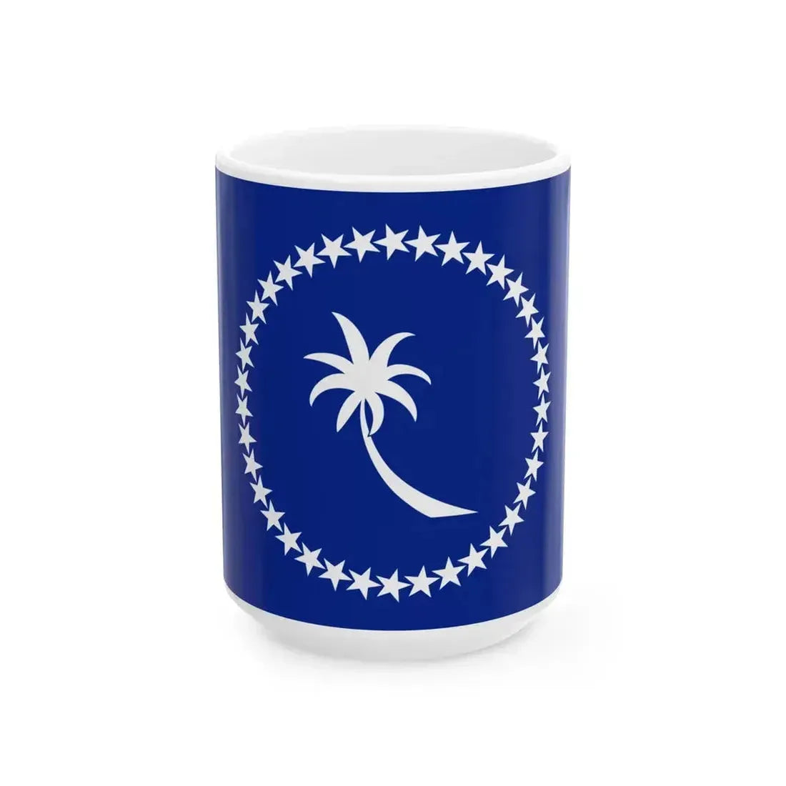 Flag of Chuuk (Micronesia) White Coffee Mug 15oz - Go Mug Yourself