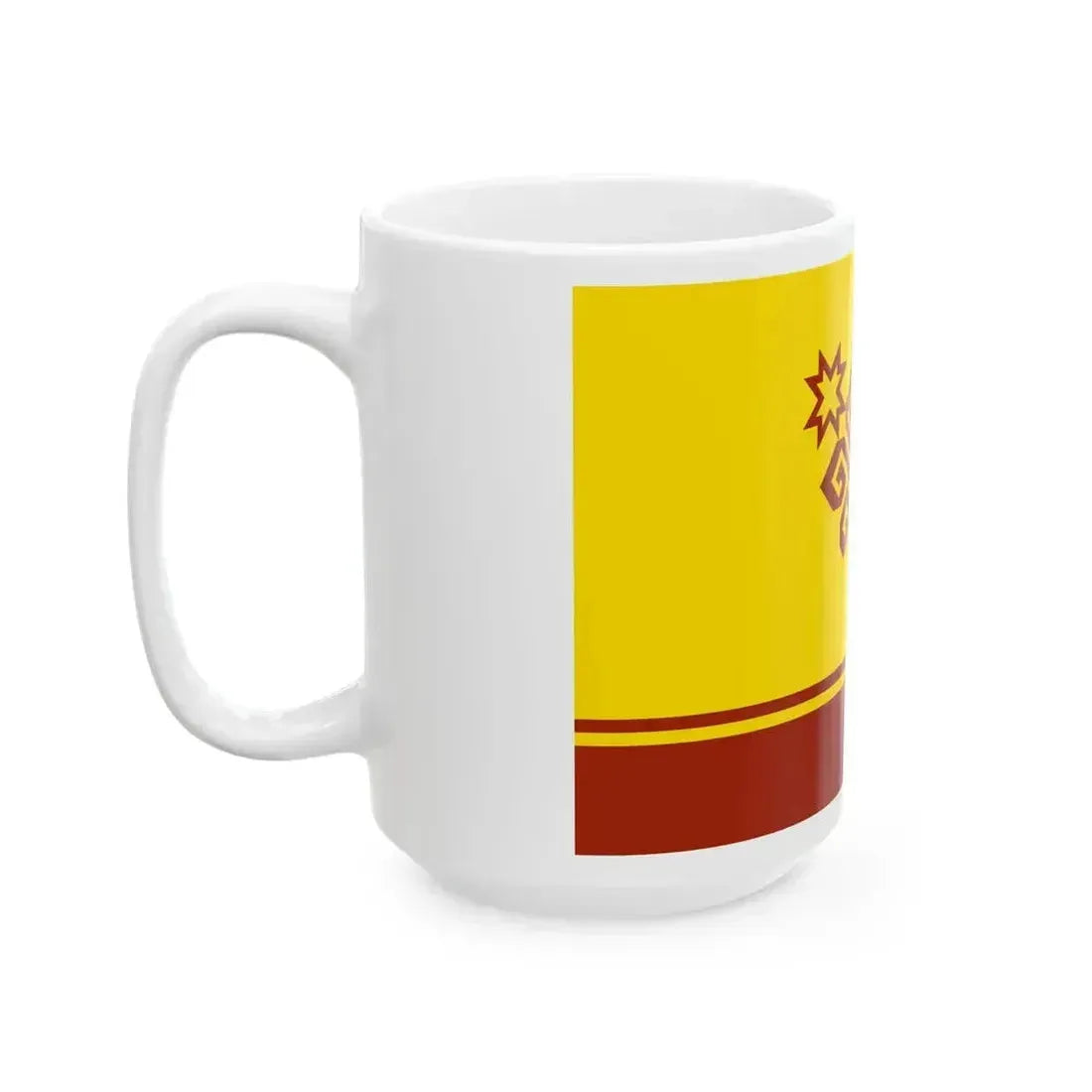 Flag of Chuvashia 3-2 (Russia) White Coffee Mug - Go Mug Yourself