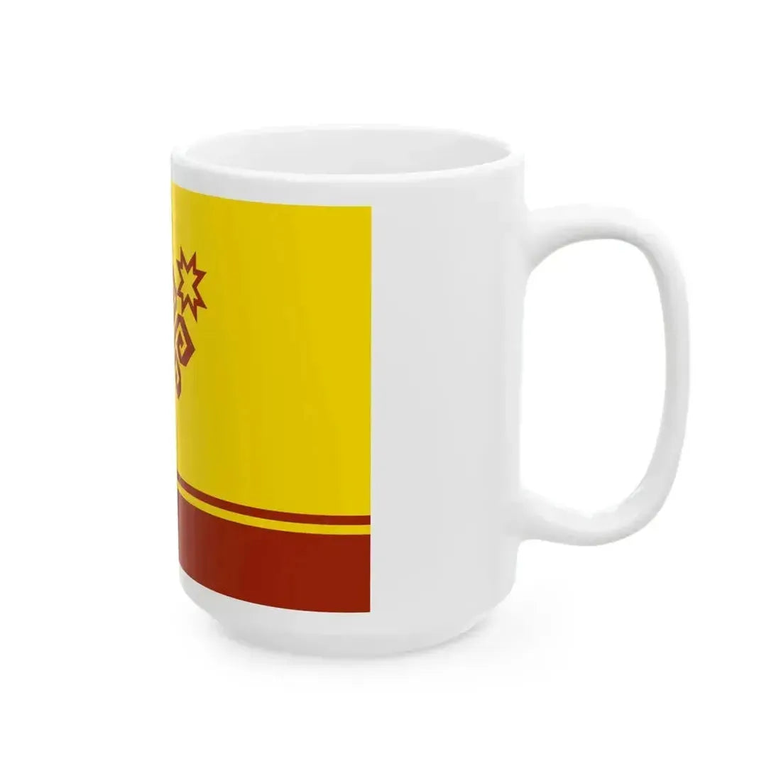 Flag of Chuvashia 3-2 (Russia) White Coffee Mug - Go Mug Yourself