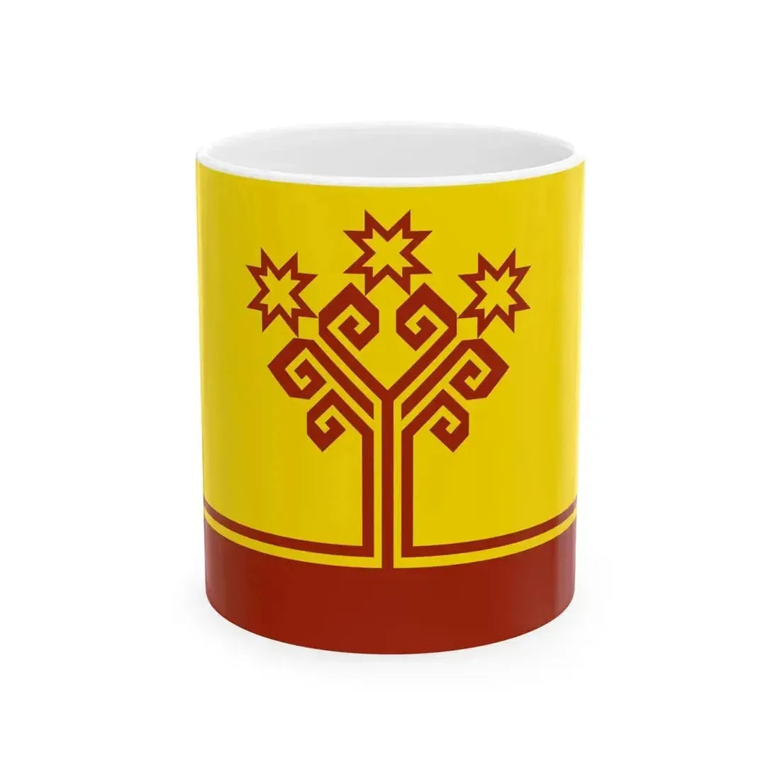 Flag of Chuvashia (Russia) White Coffee Mug 11oz - Go Mug Yourself