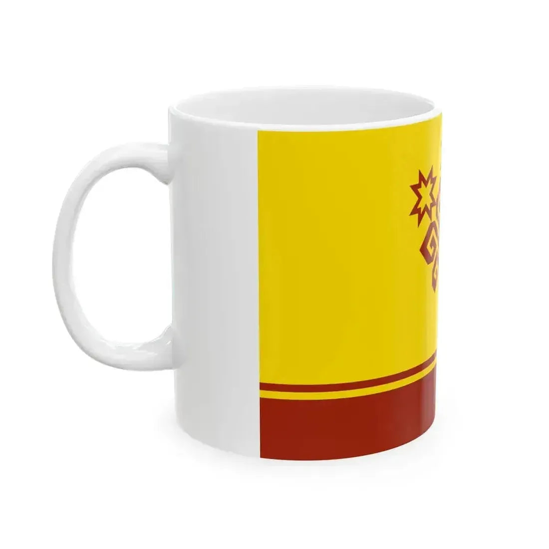 Flag of Chuvashia (Russia) White Coffee Mug - Go Mug Yourself