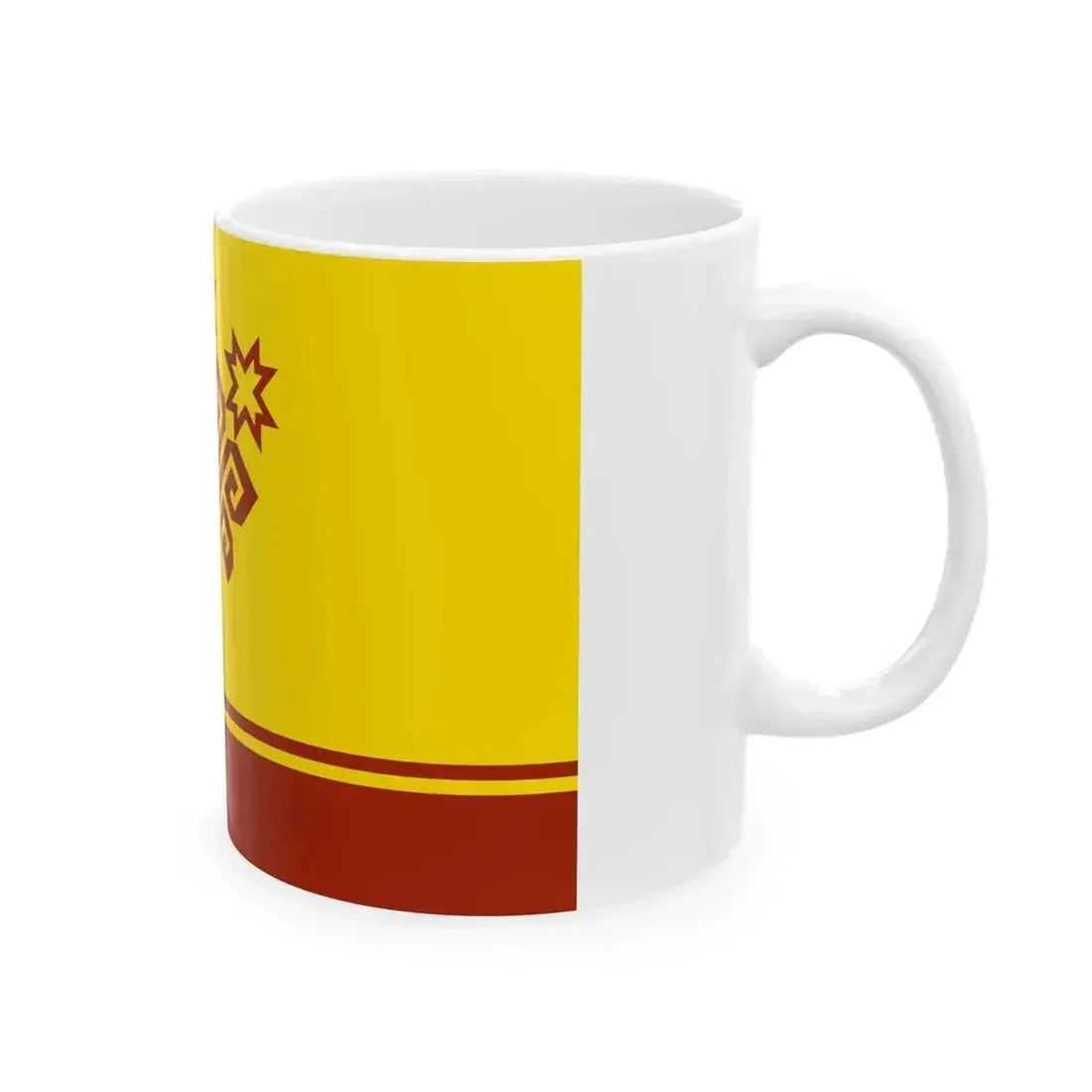 Flag of Chuvashia (Russia) White Coffee Mug - Go Mug Yourself
