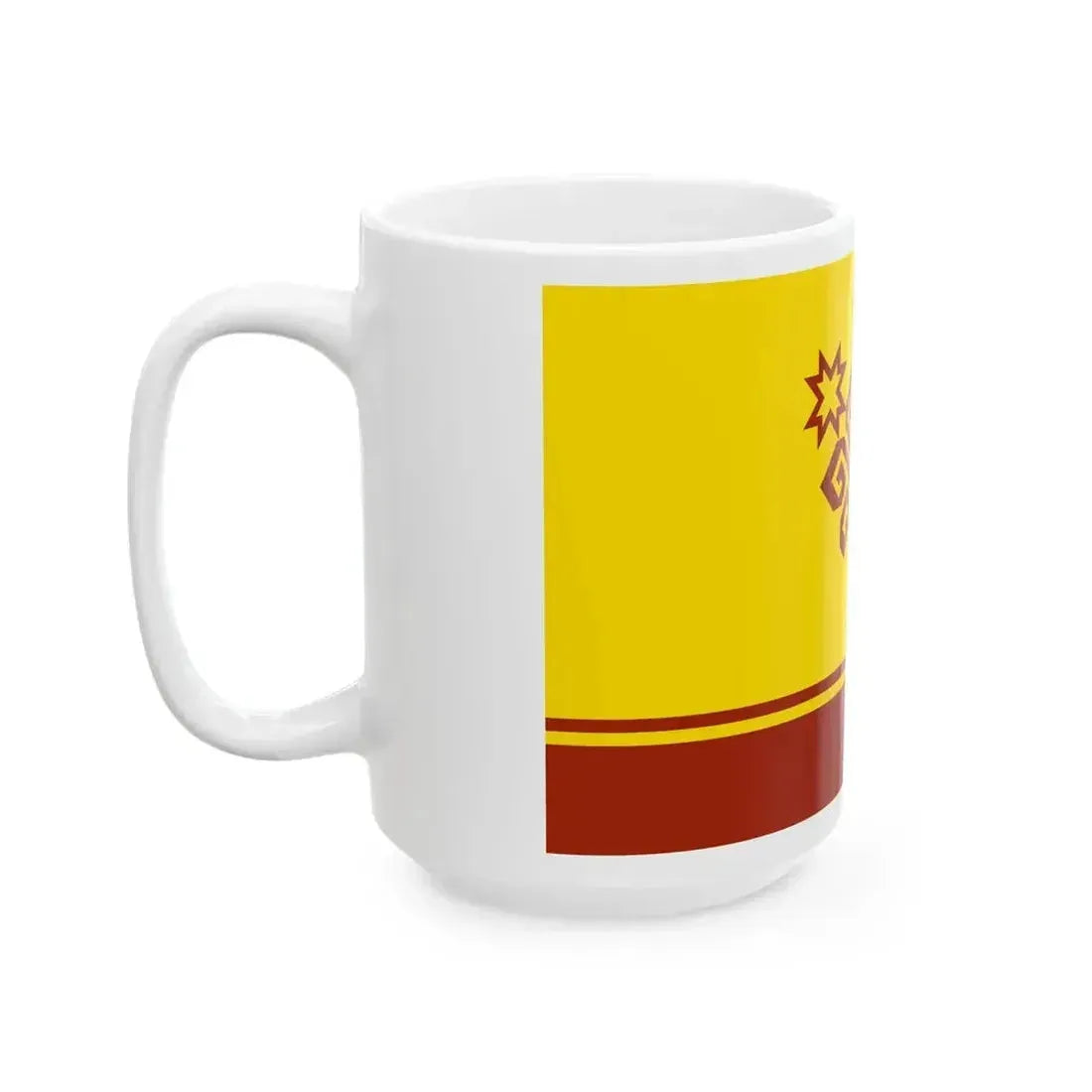 Flag of Chuvashia (Russia) White Coffee Mug - Go Mug Yourself