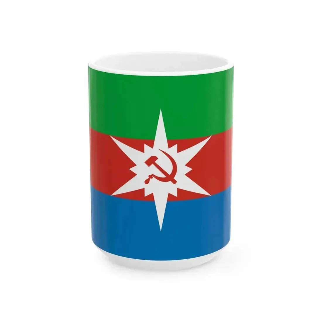 Flag of Chyormoz Perm krai 2003 (Russia) White Coffee Mug 15oz - Go Mug Yourself