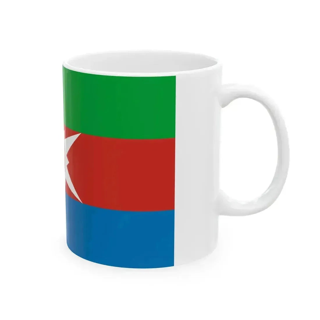 Flag of Chyormoz Perm krai 2003 (Russia) White Coffee Mug - Go Mug Yourself