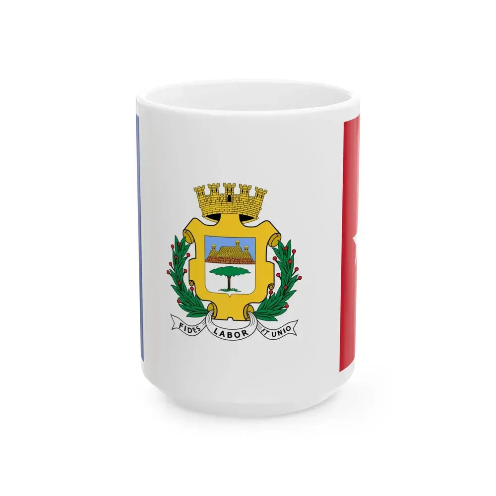 Flag of Cienfuegos Cuba (Cuba) White Coffee Mug 15oz - Go Mug Yourself