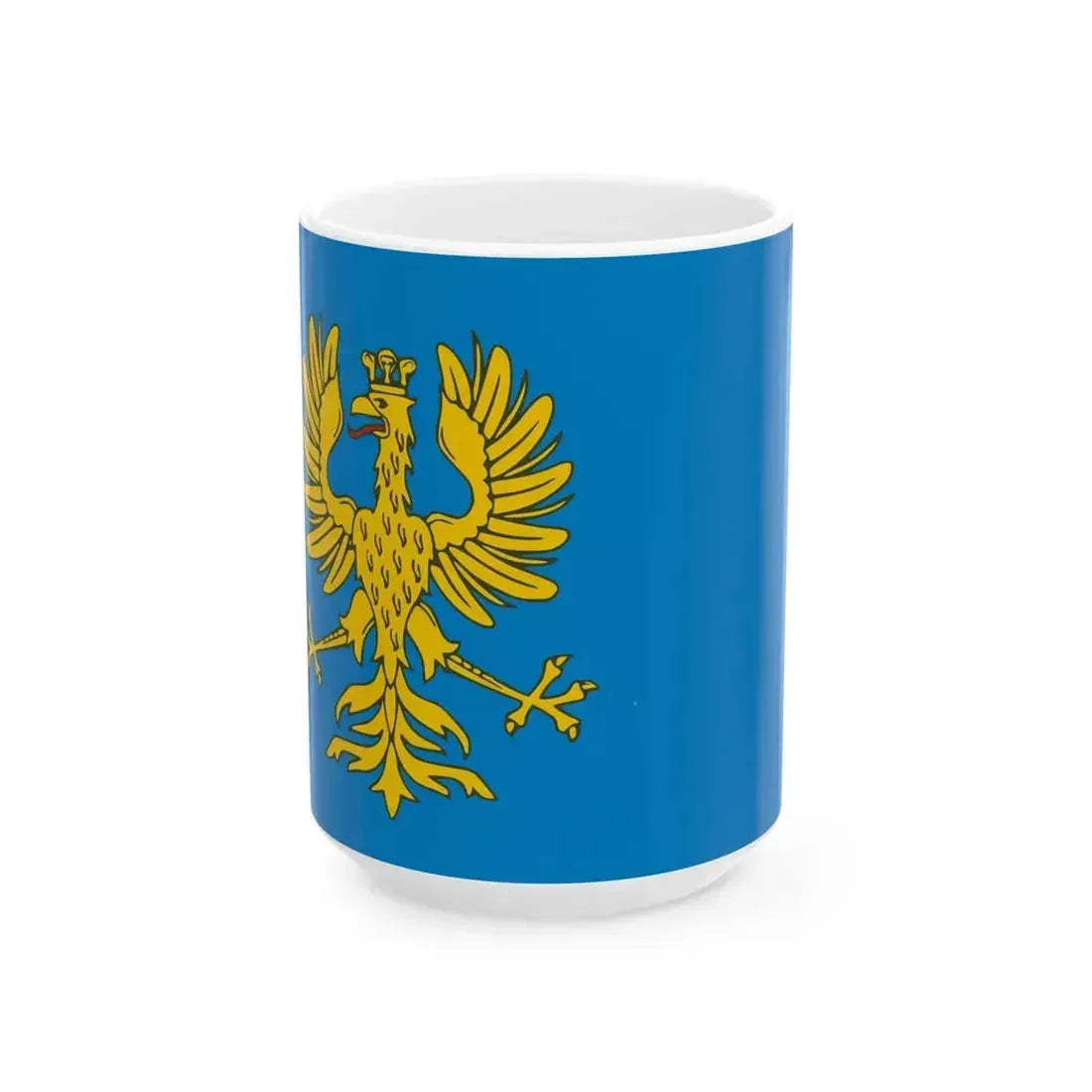 Flag of Cieszyn Silesia (Poland) White Coffee Mug 15oz - Go Mug Yourself