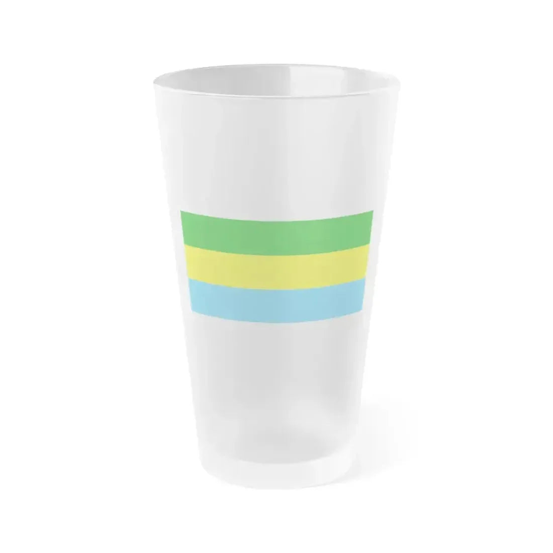 Flag of City of Bandung Indonesia - Frosted Pint Glass 16oz 16oz Frosted - Go Mug Yourself