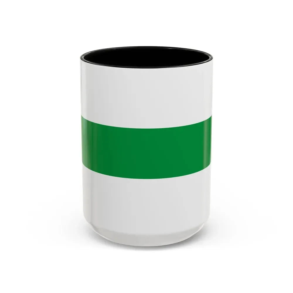 Flag of City of Groningen the capital of the province of Groningen Netherlands - Accent Coffee Mug 15oz Black - Go Mug Yourself