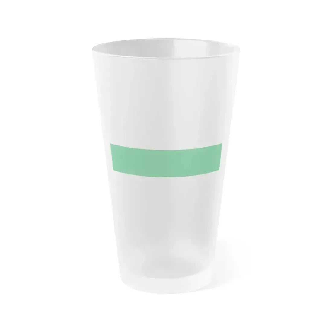 Flag of City of Groningen the capital of the province of Groningen Netherlands - Frosted Pint Glass 16oz 16oz Frosted - Go Mug Yourself