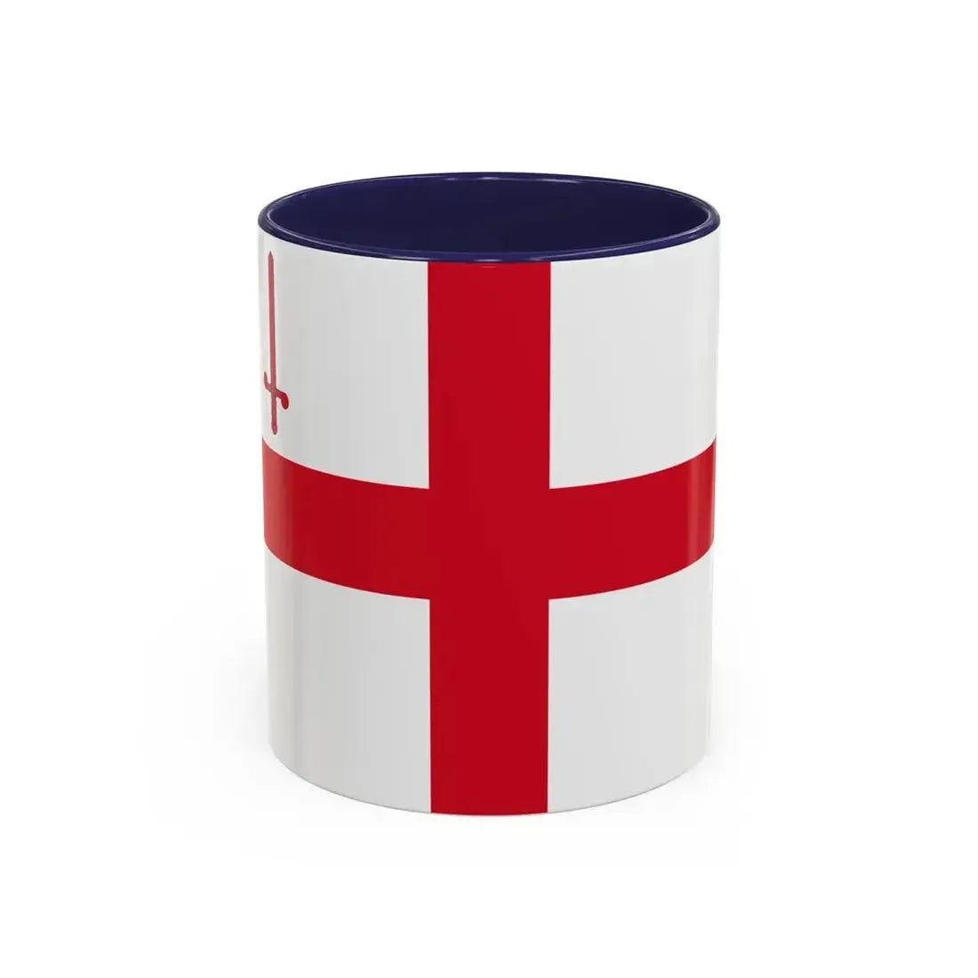 Flag of City of London UK - Accent Coffee Mug 11oz Navy - Go Mug Yourself