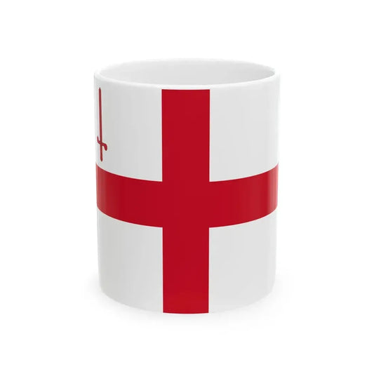 Flag of City of London UK - White Coffee Mug 11oz - Go Mug Yourself