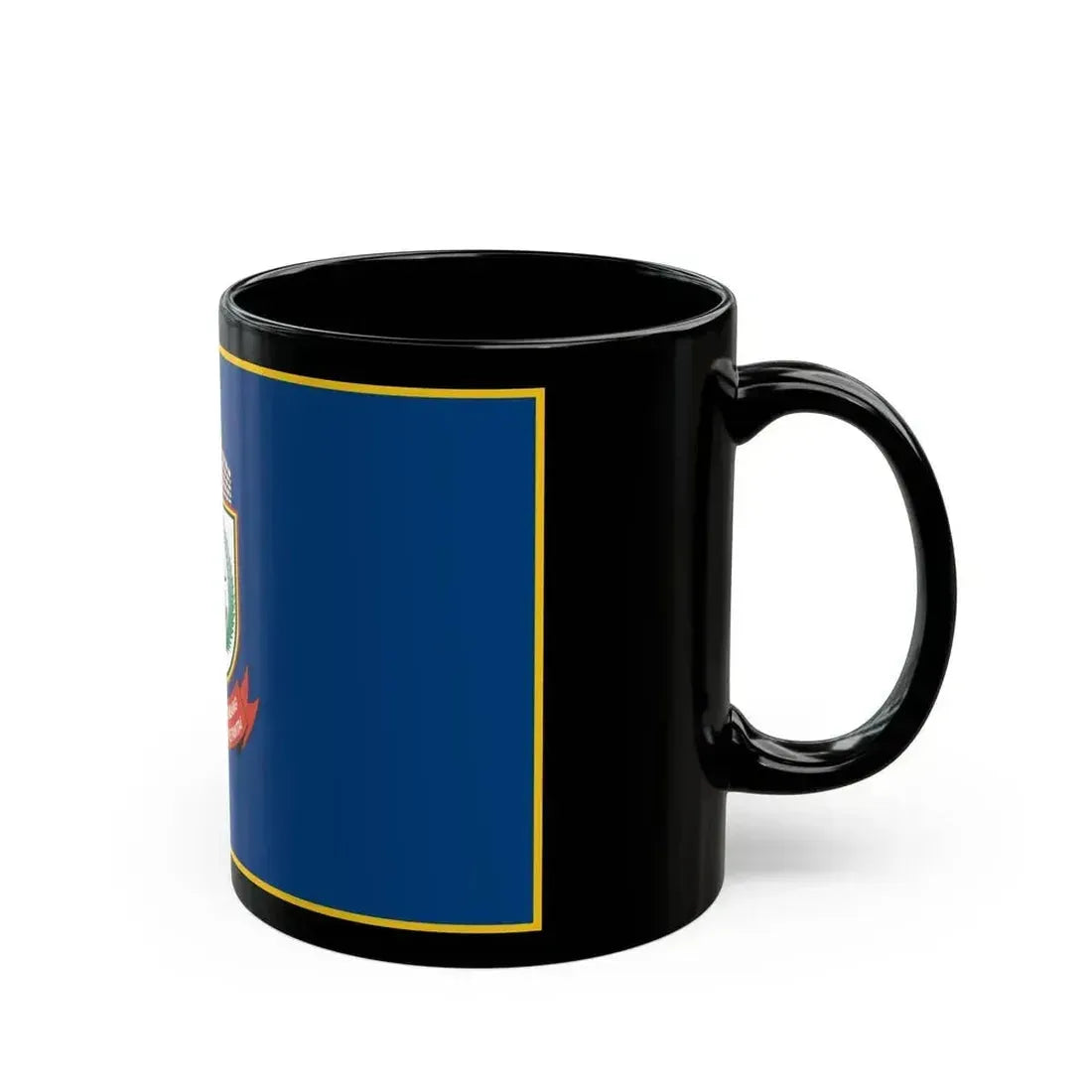Flag of City of Makassar Indonesia - Black Coffee Mug - Go Mug Yourself