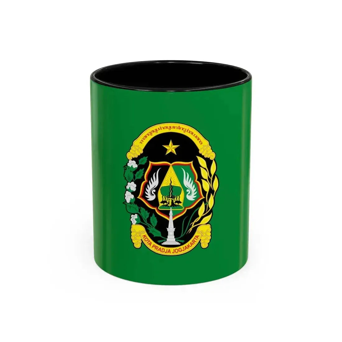 Flag of City of Yogyakarta Indonesia - Accent Coffee Mug 11oz Black - Go Mug Yourself