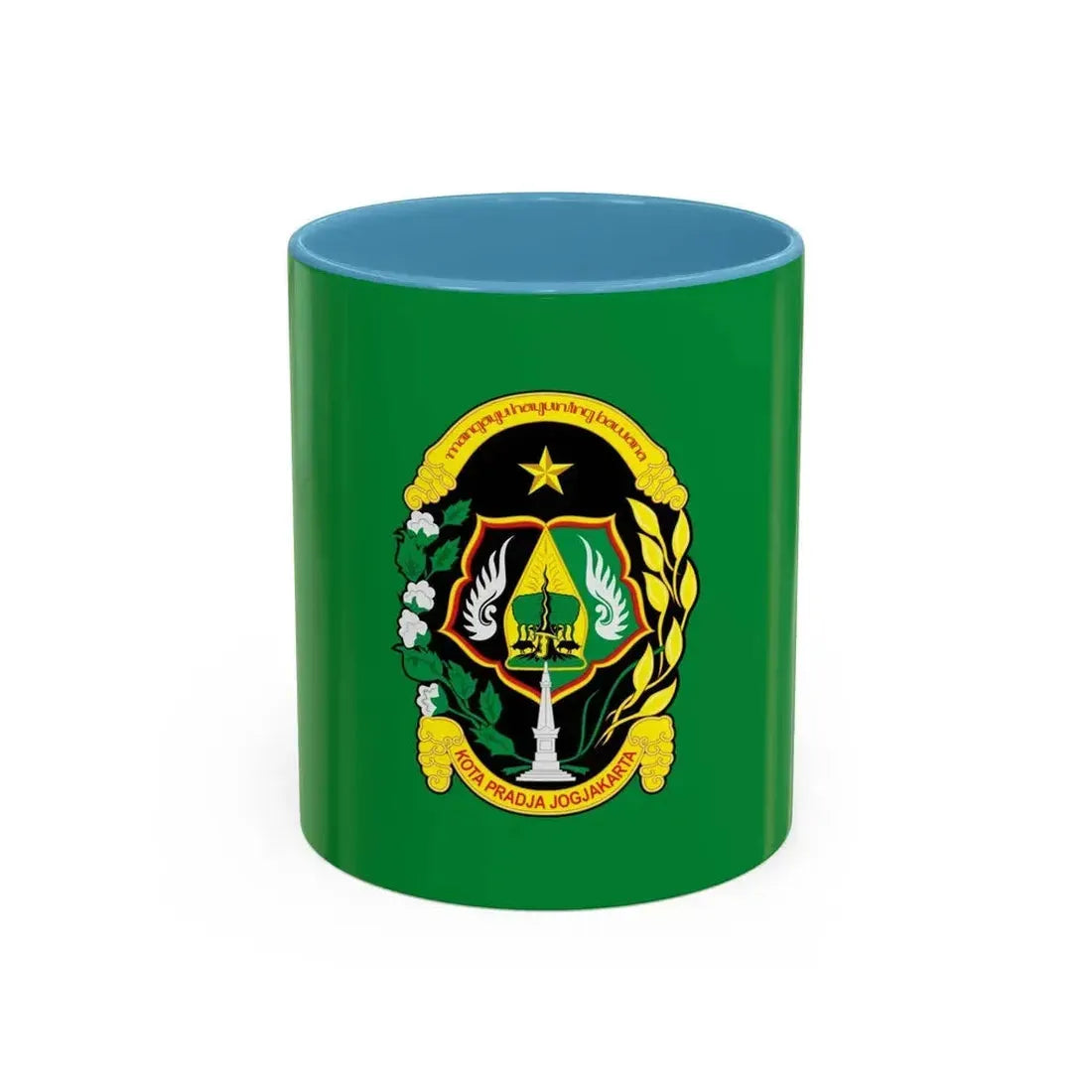 Flag of City of Yogyakarta Indonesia - Accent Coffee Mug 11oz Light Blue - Go Mug Yourself