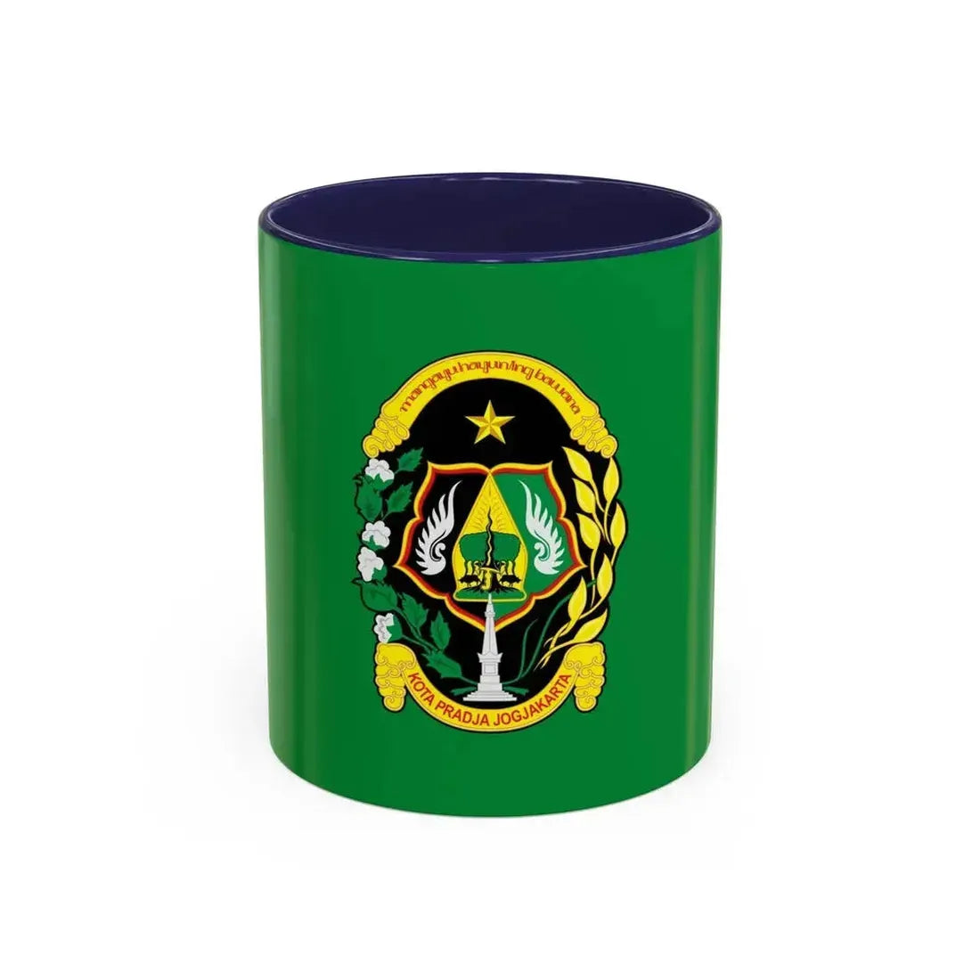 Flag of City of Yogyakarta Indonesia - Accent Coffee Mug 11oz Navy - Go Mug Yourself