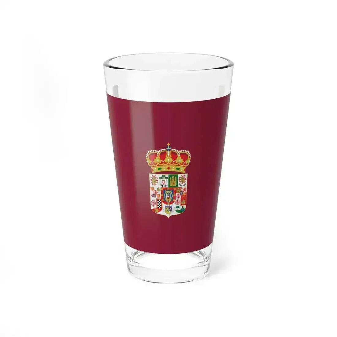 Flag of Ciudad Real Spain - Pint Glass 16oz 16oz - Go Mug Yourself