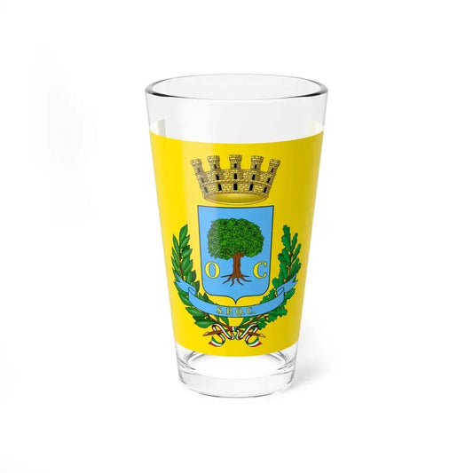 Flag of Civitavecchia (Italy) Pint Glass 16oz 16oz - Go Mug Yourself