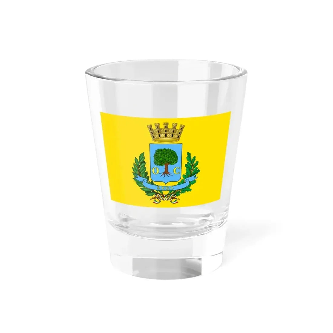 Flag of Civitavecchia (Italy) Shot Glass 1.5oz 1.5oz - Go Mug Yourself