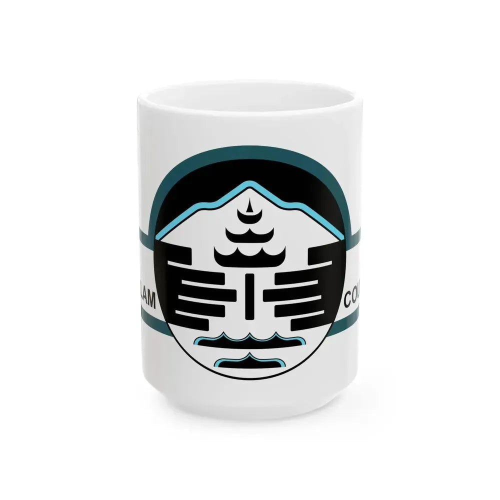 Flag of Clallam County Washington (United States) White Coffee Mug 15oz - Go Mug Yourself