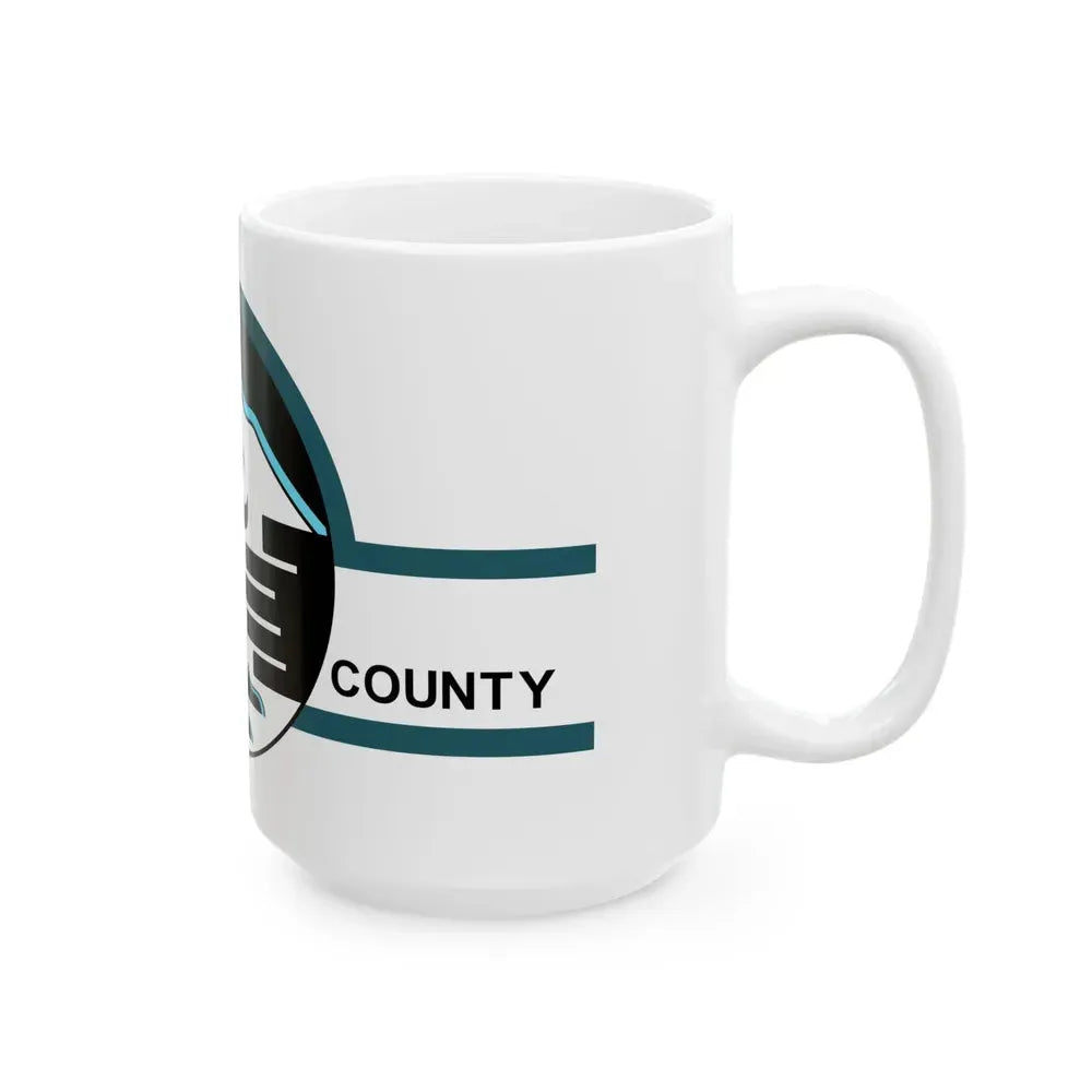Flag of Clallam County Washington (United States) White Coffee Mug - Go Mug Yourself