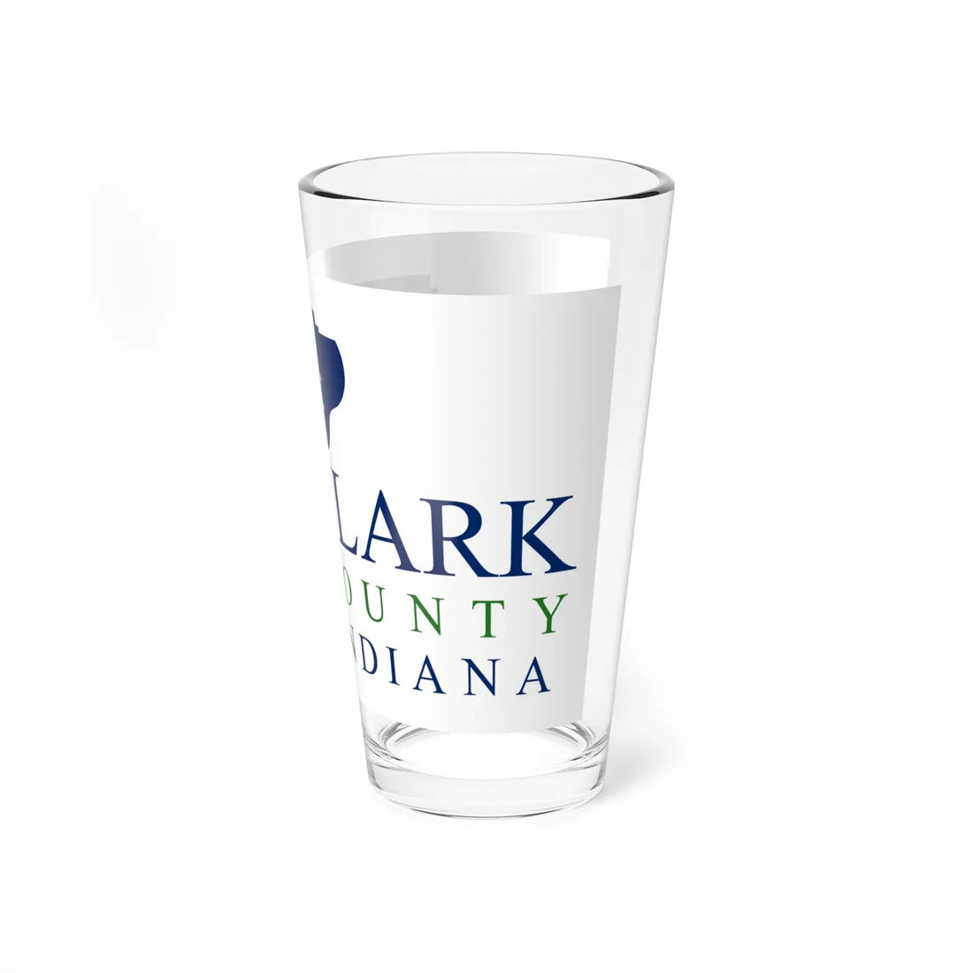 Flag of Clark County IN (India) Pint Glass 16oz - Go Mug Yourself