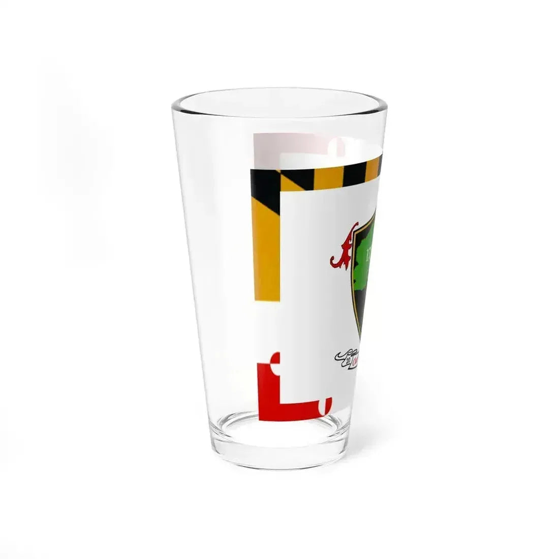 Flag of Clarksburg, Maryland - Pint Glass 16oz - Go Mug Yourself