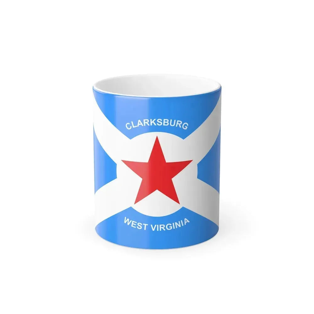Flag of Clarksburg, West Virginia - Color Changing Coffee Mug 11oz - Go Mug Yourself
