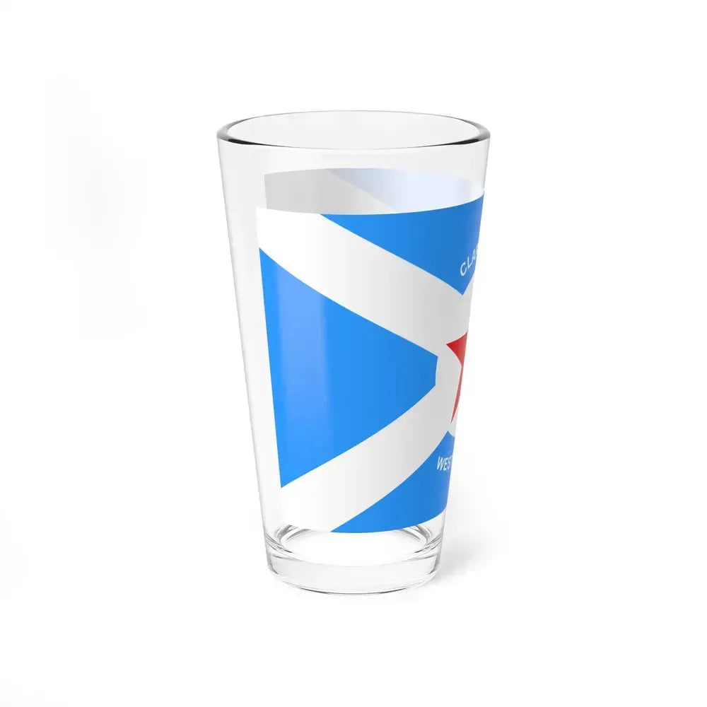 Flag of Clarksburg, West Virginia - Pint Glass 16oz - Go Mug Yourself