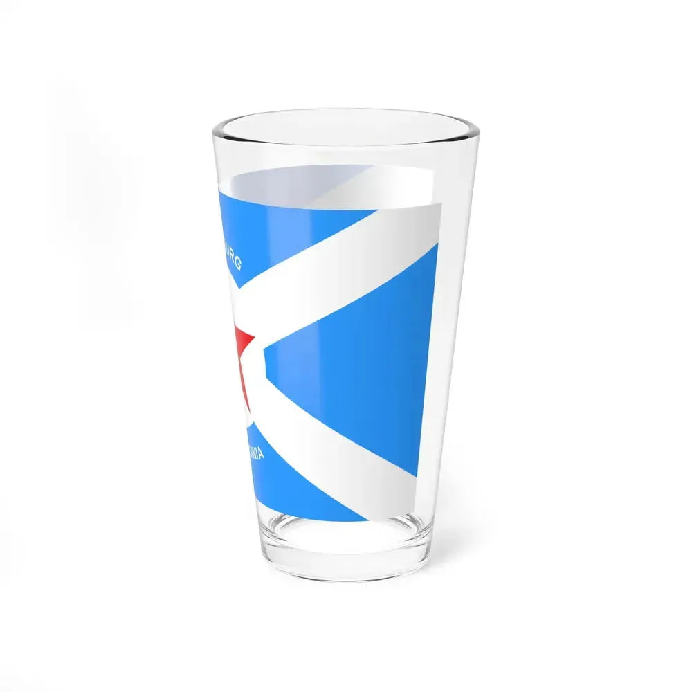 Flag of Clarksburg, West Virginia - Pint Glass 16oz - Go Mug Yourself