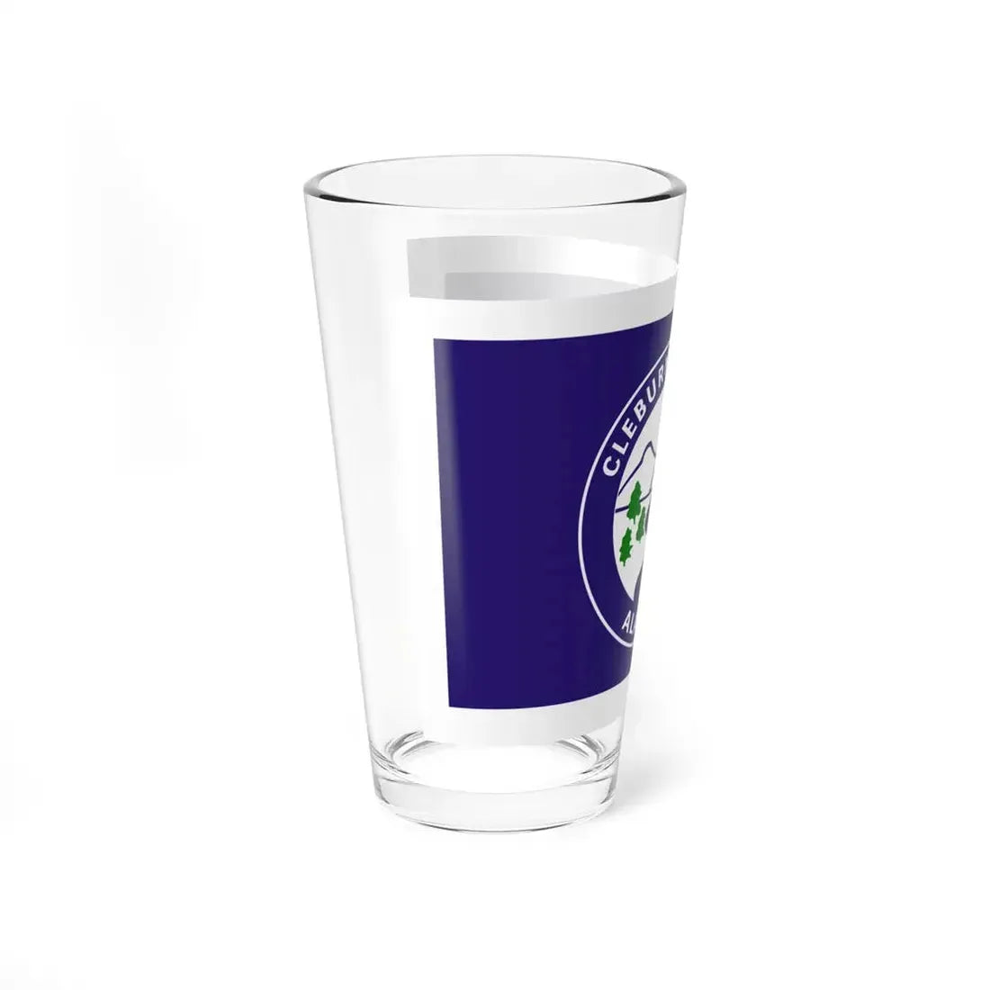 Flag of Cleburne County Alabama (United States) Pint Glass 16oz - Go Mug Yourself